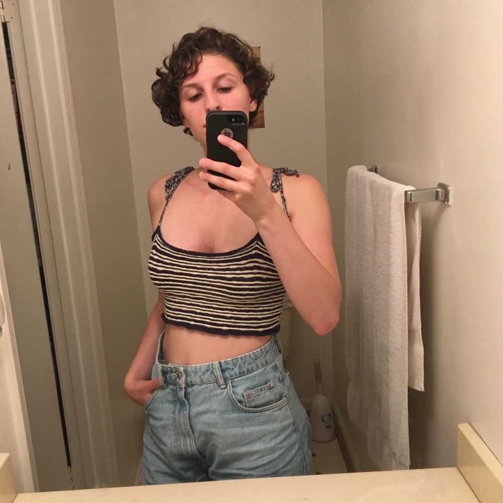 Knit crop top
